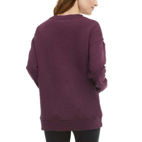 Danskin Womens Front Kangaroo Pocket Oversized Crewneck With Pocket Size Small - Picture 4 of 4